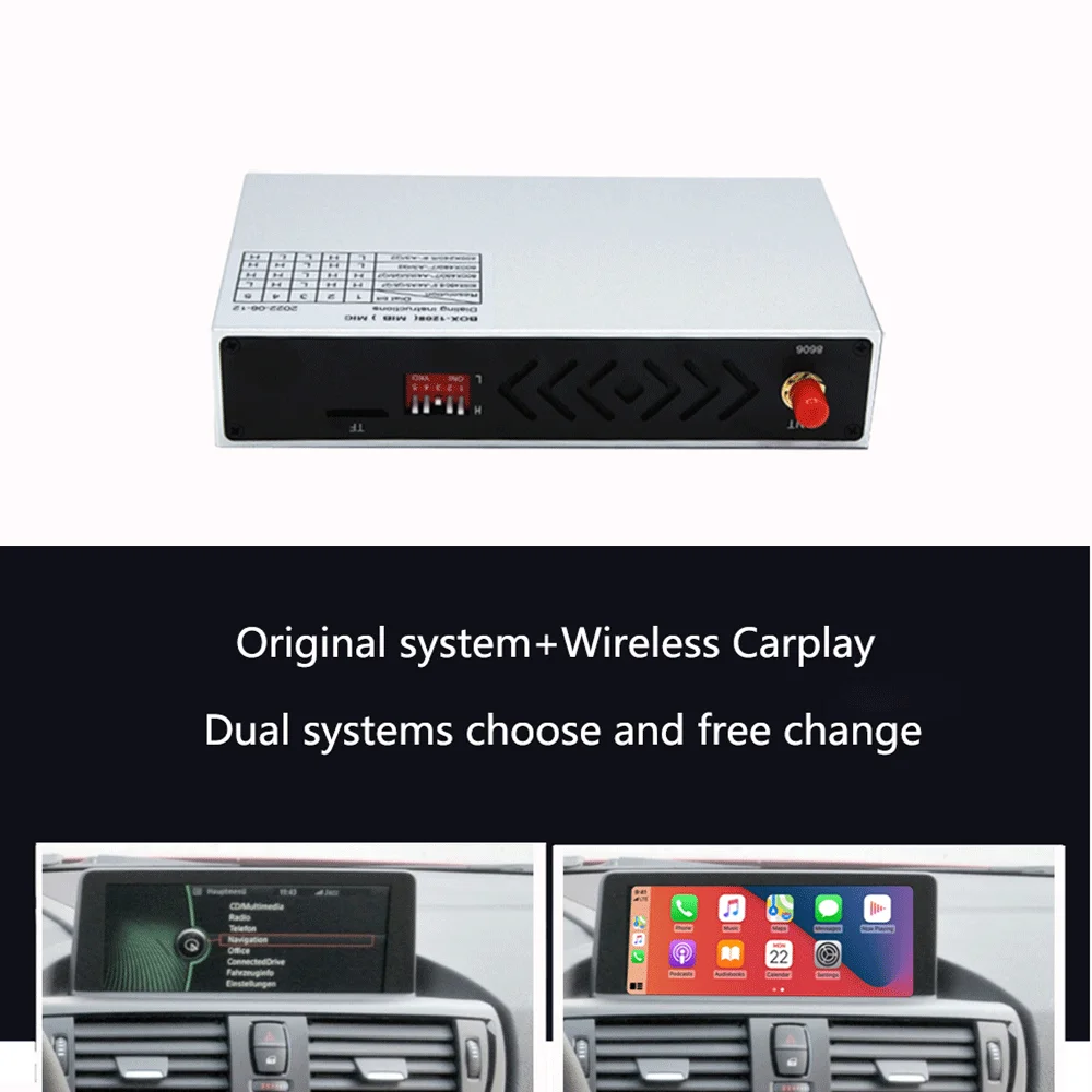 نظام CarPlay اللاسلكي لسيارات BMW 5 E60 CIC 2005-2010 مشغل الوسائط الراديو Mirrorlink مع دعم الكاميرا شاشة 6.5 بوصة 8.8 بوصة 10.25 بوصة #4