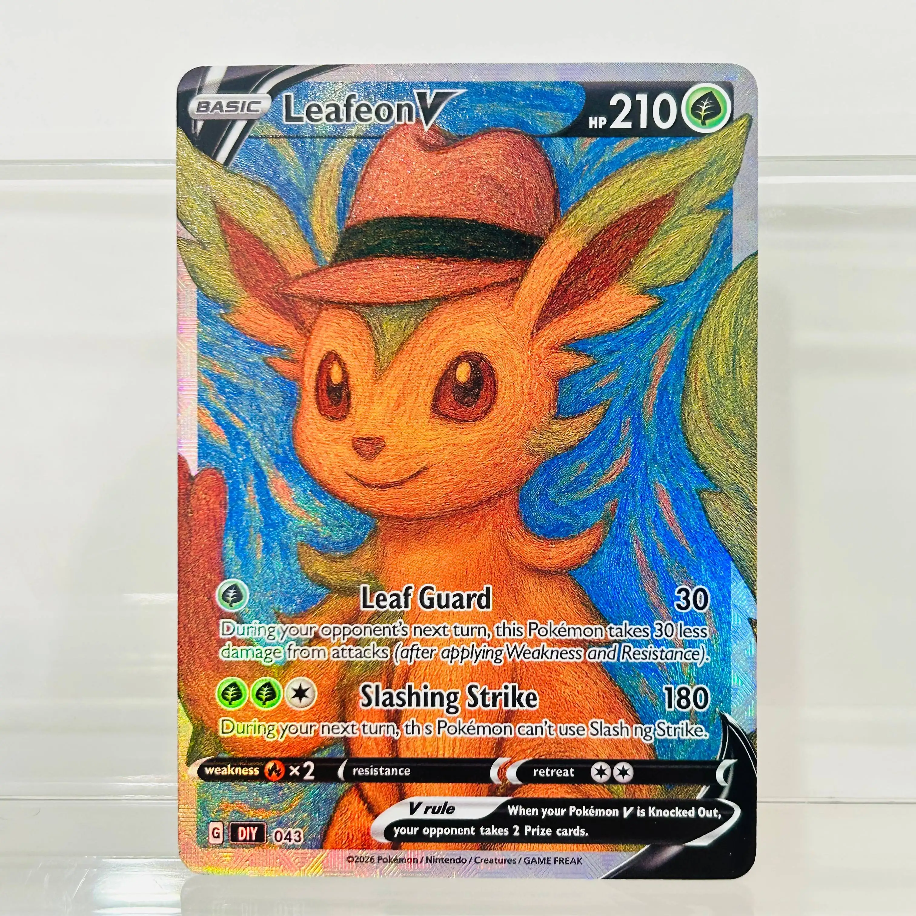 Board Game English - Leafeon V 043 Englische Version DIY