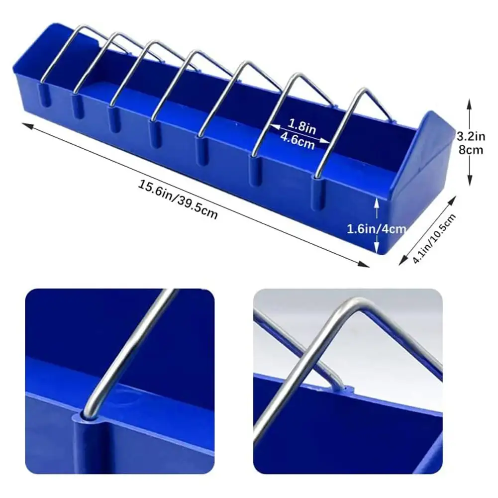 Pigeon Feeder หนาที่ถอดออกได้กันน้ำขนาดใหญ่ความจุชามอาหารช่องใส่คอนเทนเนอร์อาหารเครื่องมือ