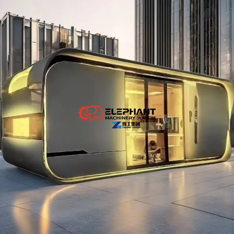 High Quality Apple Pod Popular Mobile Home Luxury Apple Cabin Pod Movable Living Room Prefab Office Apple Cabin House