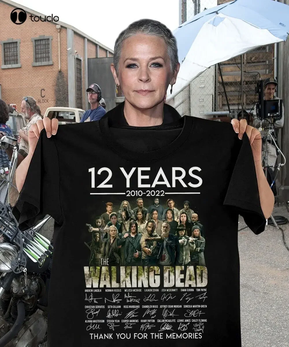 the-walking-dead-12-years-2010-2022-signed-thank-memories-t-shirt-gift-fans-pink shirt-xs-5xl-custom-gift-unisex-streetwear