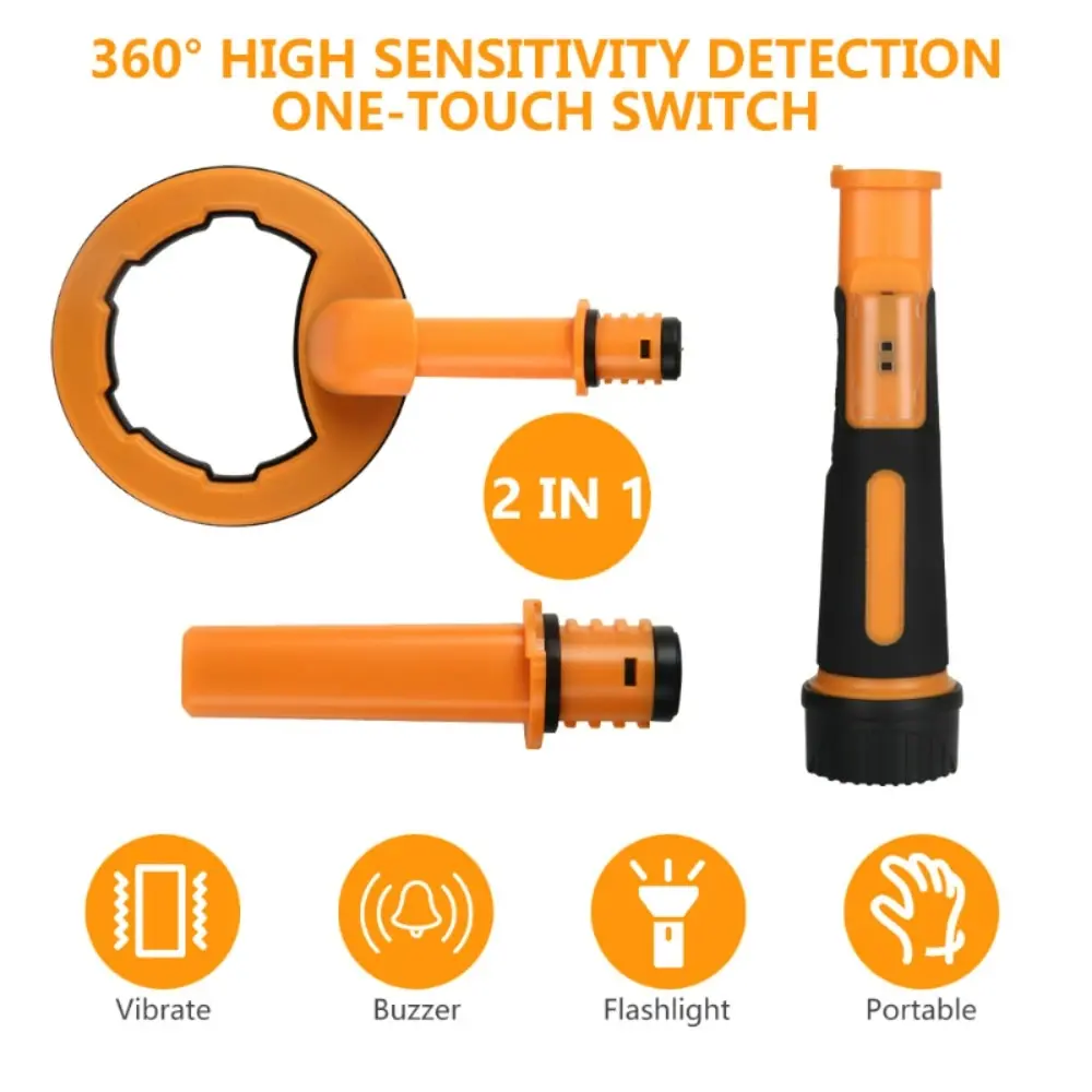 NEW Pulse Dive Underwater Detector Metal Search Detector 2 In 1 Treasure Search Machine 30m Round Probe Pinpointer