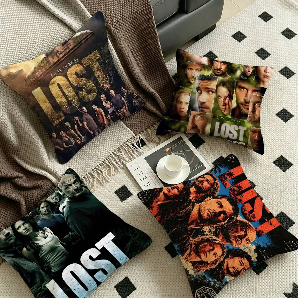 TV Series Lost ABC Studios Pillow Gift Home Office Decoration Bedroom Sofa Car Cushion Cover case 45x45