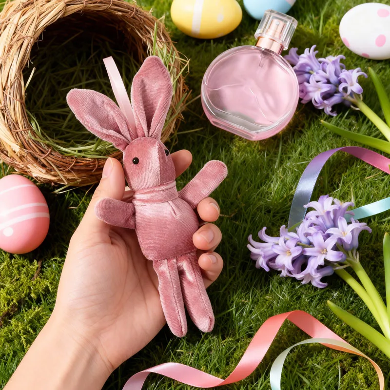 1-10 pçs desejo de páscoa coelho veludo pelúcia coelho perna longa boneca brinquedo pendurado ornamento animal de pelúcia decorativo presente acessório
