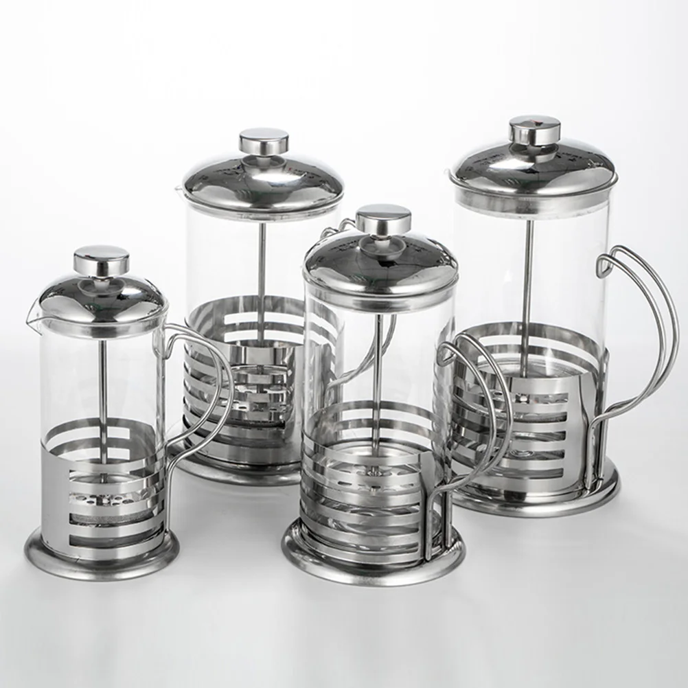 

1Pcs Glass Coffee Filter Pot Heat Resistant Stainless Steel Multi Use Tea Infuser Strainer Coffee Filtration Teapot 800ml