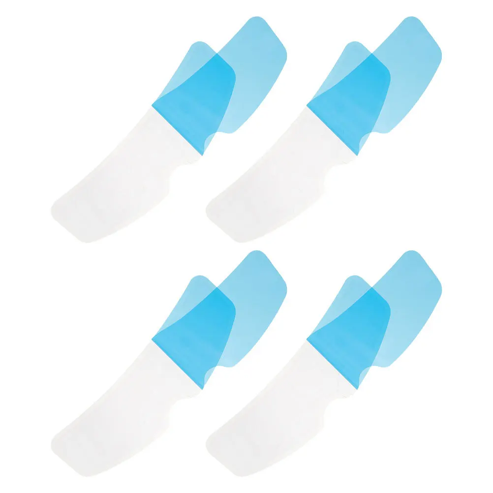 4pcs Anti-Fog Rainproof Film For Motorcycle Visor Clear Waterproof Insert Fog Resistant Sticker Shield Lens Upgrade