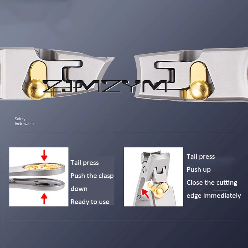 ชุดกรรไกรตัดเล็บแบบเปิดขนาดใหญ่สำหรับกรรไกรตัดเล็บอเนกประสงค์เครื่องมือที่ตัดเล็บบ้าน