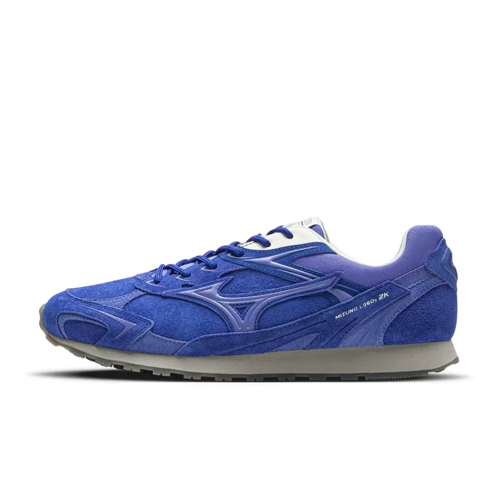 Mizuno LG 60S 2K Unisex Electric Blue Low-Top Shoes – Stylish Retro Training Design, Non-Slip & Durable Wear D1GH242113