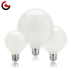 Edison LED Light Bulb E27 5W A60 ST64 G80 G95 G125 Milky Glass Bulb 110V 220V Globe Ball Bulb Cold/Warm White Lampada LED Lamp