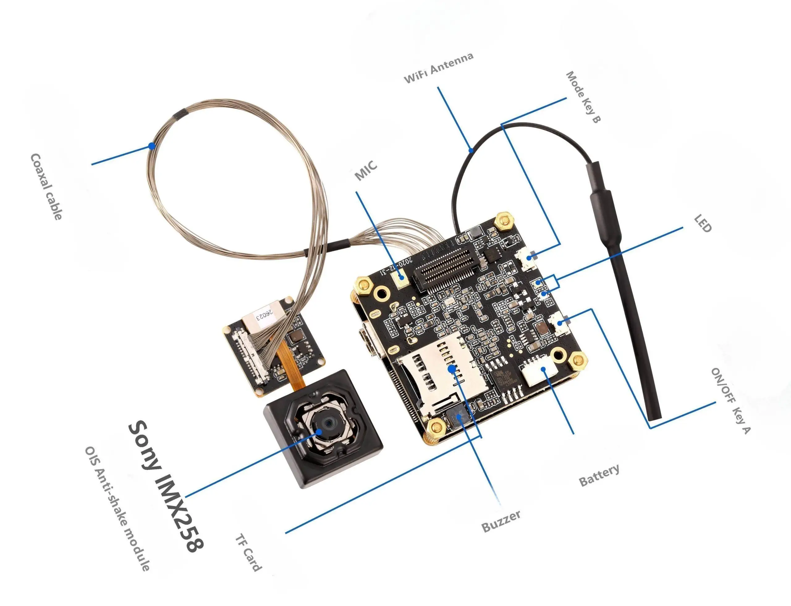 13M IMX258 iCatch V39M 4K OIS Camera Module MIPI Anti-Shake