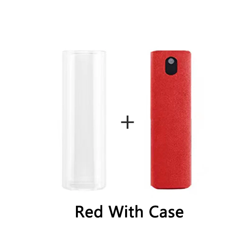 2-in-1-Telefon-Bildschirmreiniger, Spray, tragbares Tablet, Handy, Touchscreen-Reiniger, Mikrofasertuch-Set, Glasreinigungsartefakt