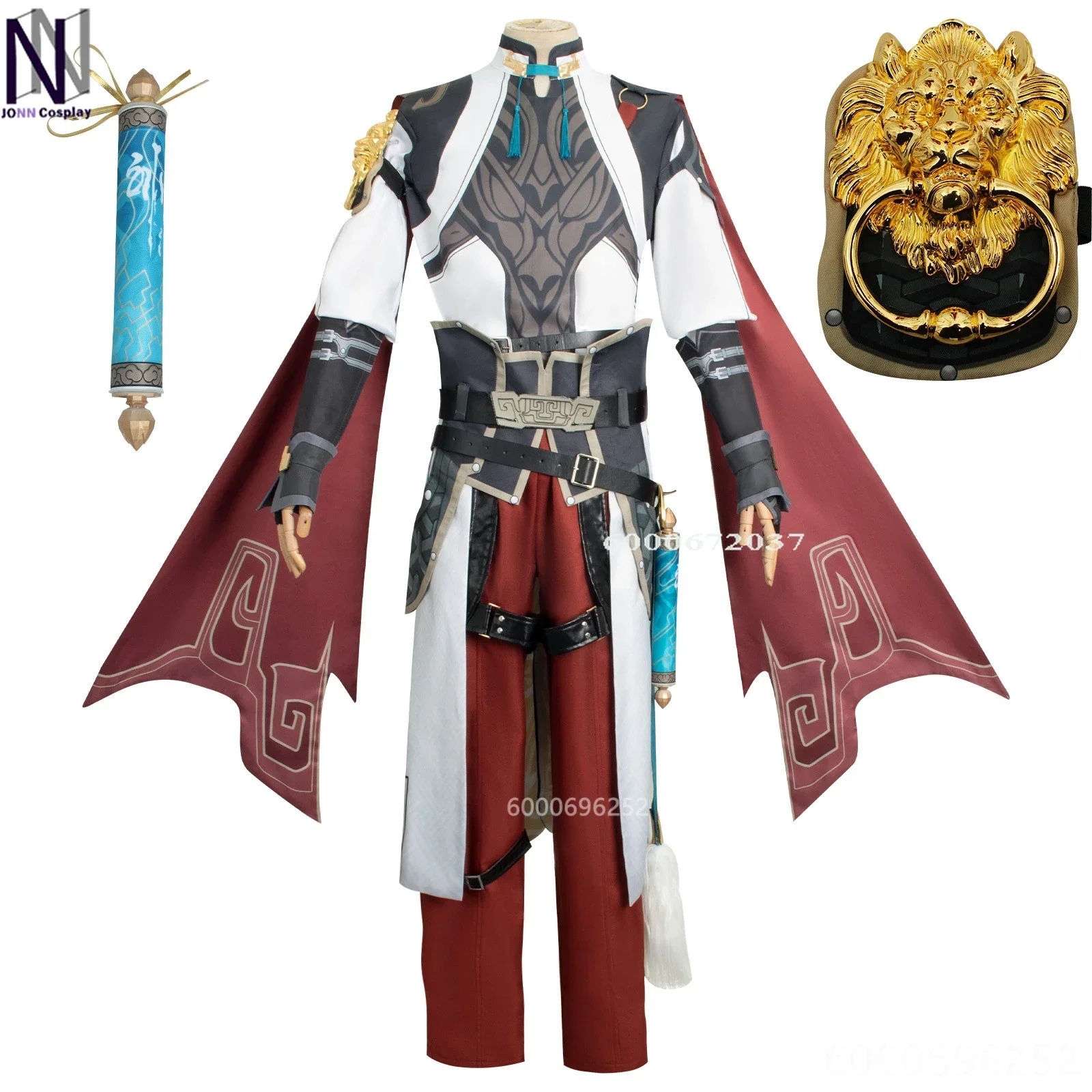 

Honkai Star Rail Game Jing Yuan Cosplay Costume with Wig Chinese Men Outfit Halloween Carnival Party Suit XS-XXL Cosplay Set