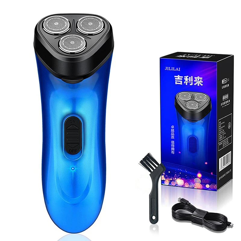 Mini Electric Shaver Men Portable Electric Razor Beard Knife USB Charging Men's Shavers Face Body Razor Men Shaver Three Heads