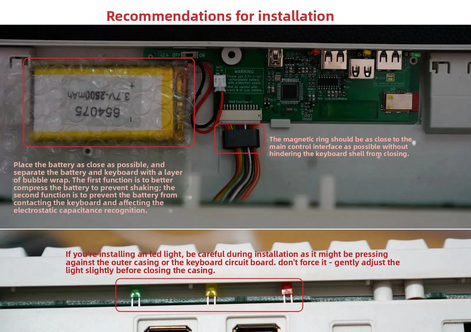 محول بلوتوث لاسلكي BLE/BT ثنائي الوضع لـ HHKB Pro2، وحدة لوحة مفاتيح غير سعة إلكتروستاتيكية للوحات المفاتيح المخصصة #6