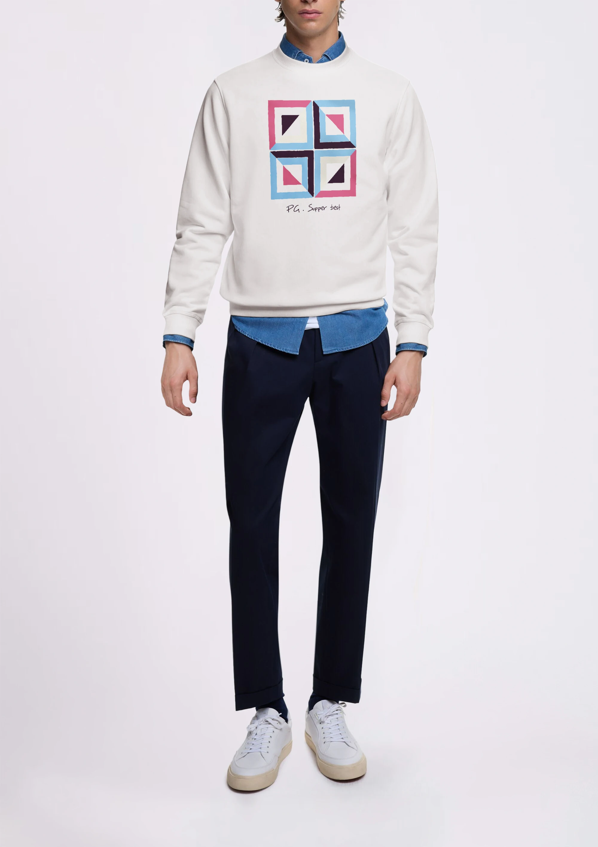 PG 2025 سترة نسائية غير رسمية على الموضة جديدة للخريف والشتاء بلوفر نسائي كلاسيكي دافئ سترة تريكو #6