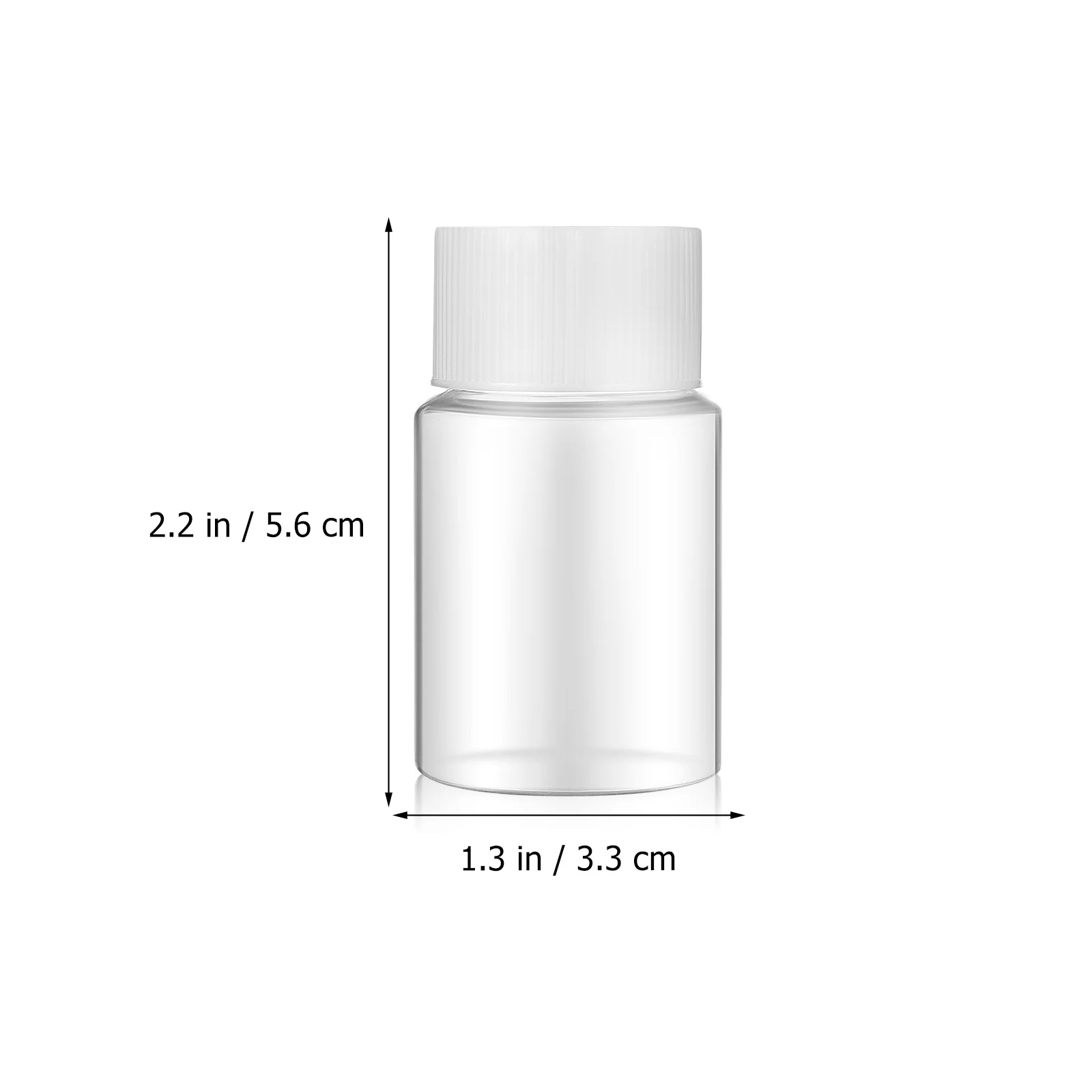 20 Pcs 30ml Small Plastic Bottle Mini Liquid Bottles with Cap Medicine Travel Size Caps The Pet