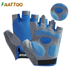 FAATTQQ 1Pair Children's Gloves Half Finger Outdoor Sports Kids Cycling Boys Girls Protection Antislip Breathable Sport Gloves