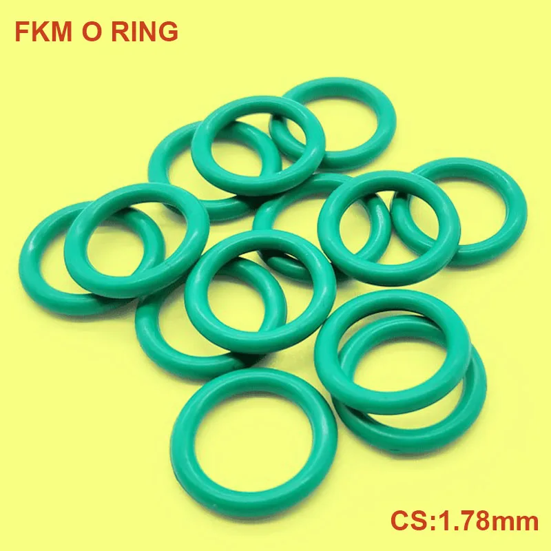 CS 1.78mm FKM O-Rings Viton Fluorine Rubber Oil Seal Washer Gasket High Temperature Seal Rings