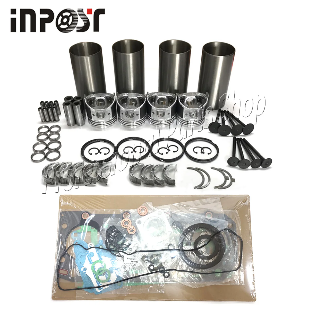 Overhaul Rebuild Kit for Yanmar 4TN78 Engine with full gasket Piston