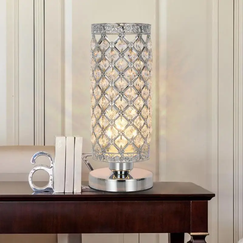 Crystal Table Lamp Dining Room Living Room Decorative Art Table Light Creative Bedroom Bedside Desk Lamp Home Decor