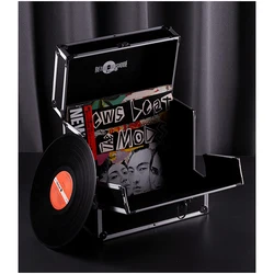 Record storage box Vinyl storage box Collection box CD album box Video disc moisture-proof storage box Technician makeup case