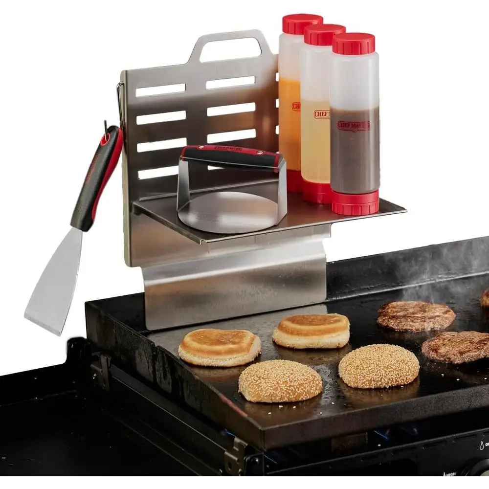 Adjustable Griddle Shel, Grill Caddy Organizer, 16.5 in