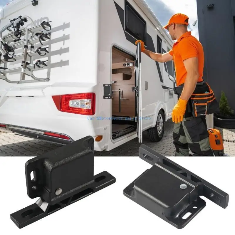 

Y9UC Motorhomes Cabinet Door Latches Cargo Trailer Cabinet Fasteners 8 Units Effortlessly Push Catch For Secure Closure