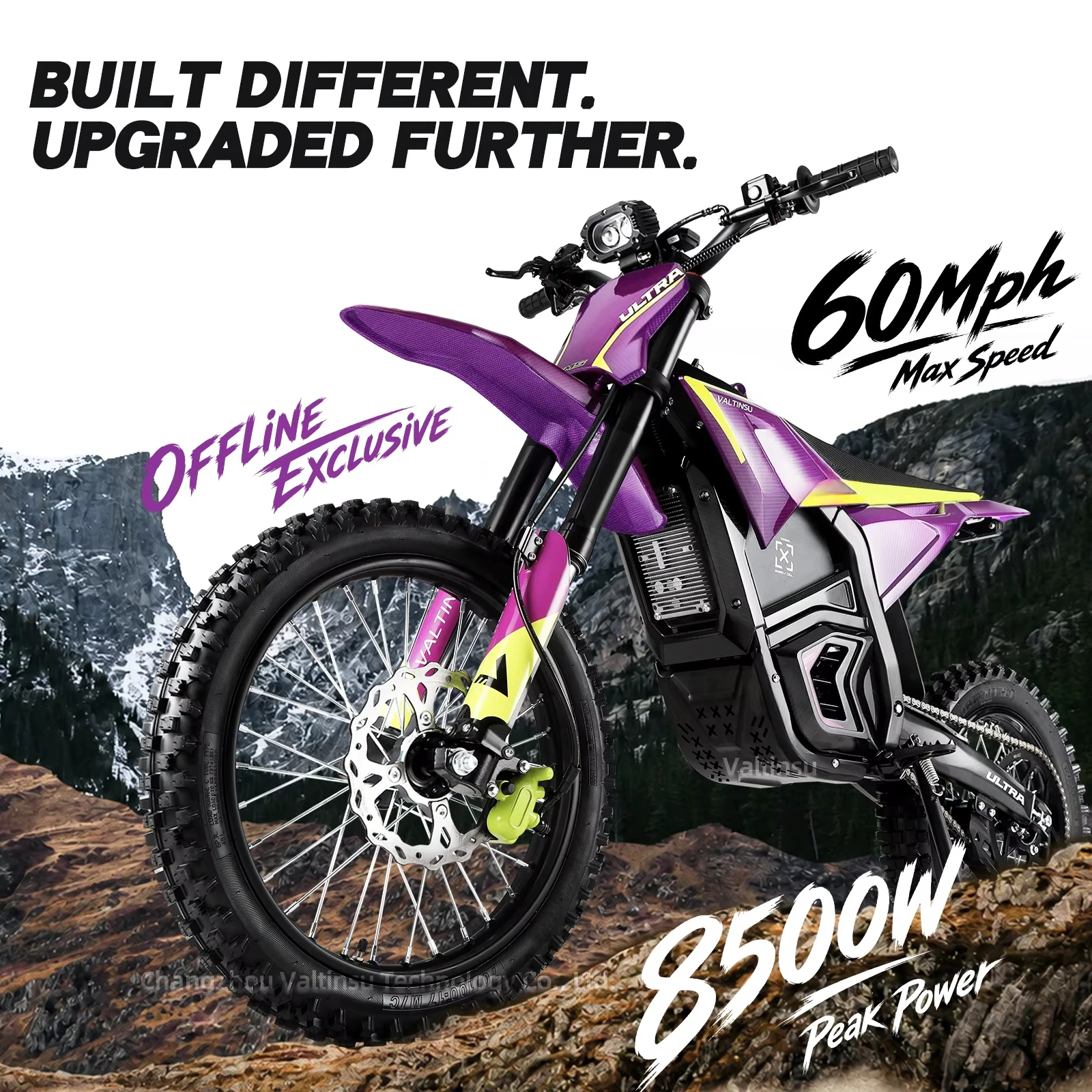 RRE Valtinsu Em5 Ultra 72V 8500W 96Km/H Off-Road Motorcycle Iron Motor Cover High Speed Street Racing Motorcycle Adult