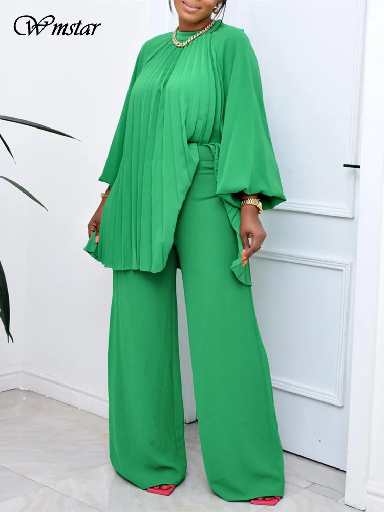 

Wmstar Two Piece Set Women Loose Top and Pants Sets Wide Leg Fall Clothes New Matching Tracksuit Wholesale Dropshipping 2023