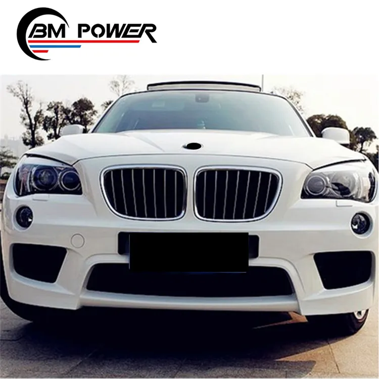 X1 E84 M Style Body Kit PP Material car bumper over fender front grille for x1 upgrade body kits full set auto parts