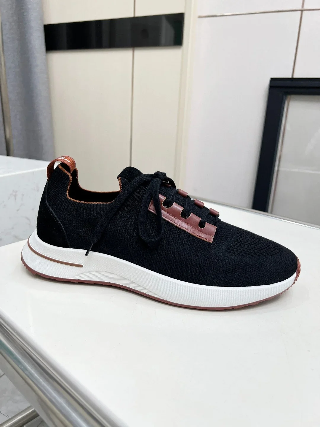 2025DIKU JING Men's The Precious Yarn Of Knitted Clothing Inspired The Design Of New Sports Shoes, And The All Cotton Knitted Up