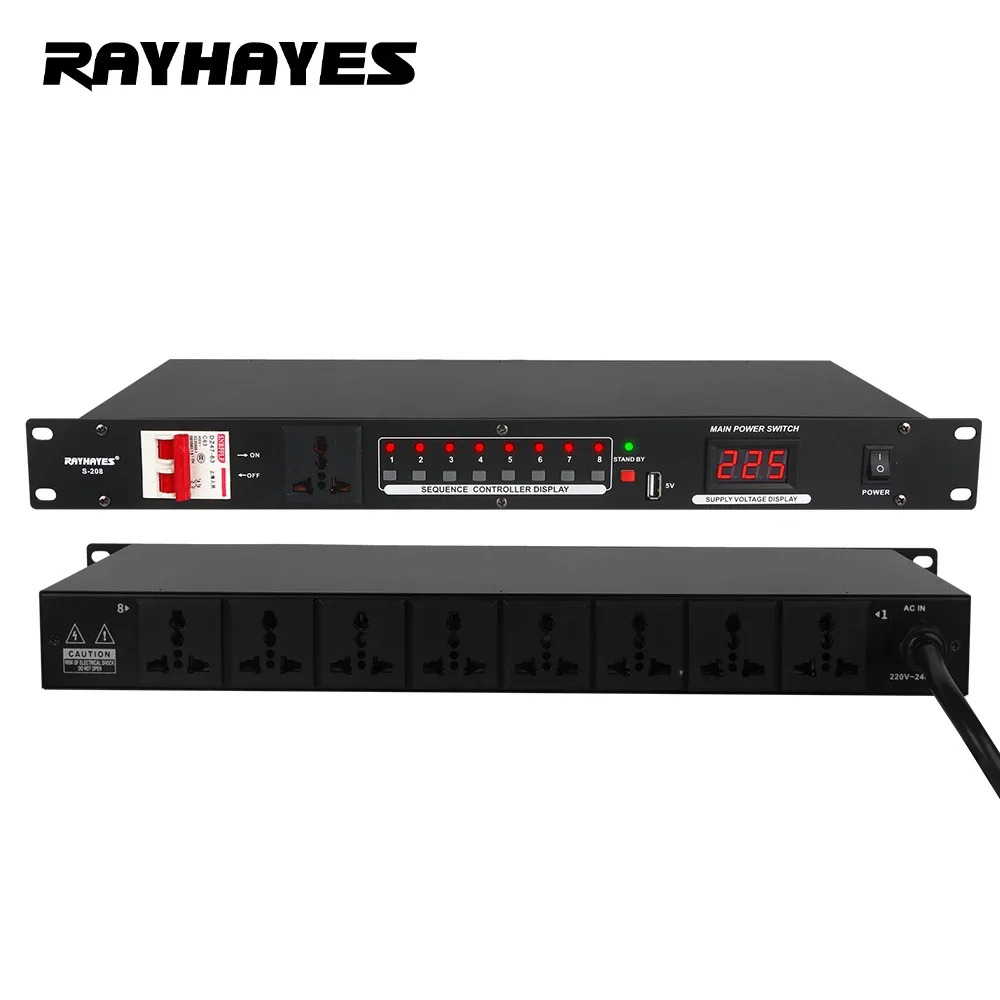 rayhayes-s-208-8-channel-power-sequencer-with-power-voltage-protector-and-8-independent-channel-switches