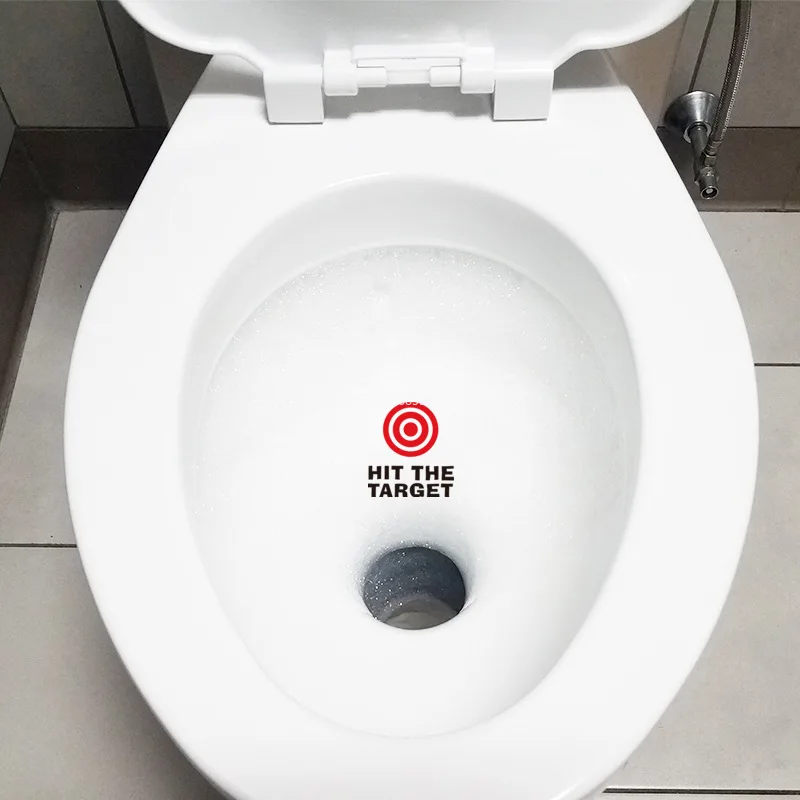 1Pc Toiletsticker Zindelijkheidstraining Richt Op Verwijderbare Bullseye Doelwit Richtsticker Muur Vinyl Posters Voor Thuis Badkamerdecoratie