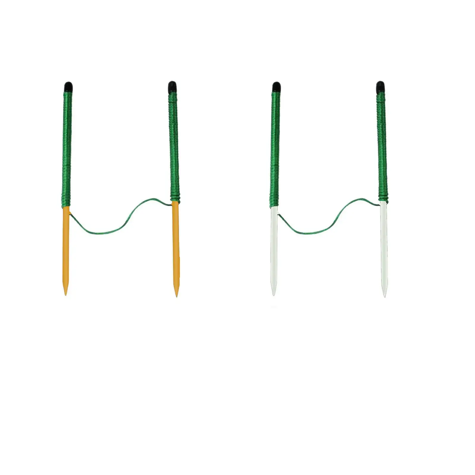 

Golf Putting String Fibreglass Sticks with 9.84 ft Rope Practice Equipment