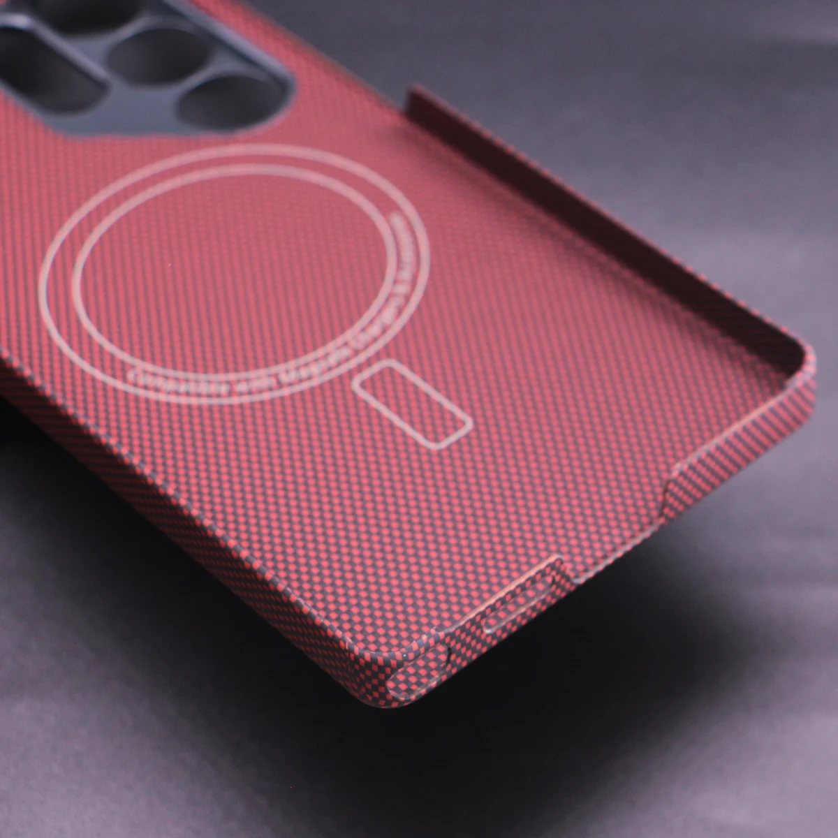 Funda magnética de fibra de Kevlar para Samsung Galaxy S25 Ultra Magsafe, anillo de Metal duro fino, cubierta a prueba de golpes con orificio fino