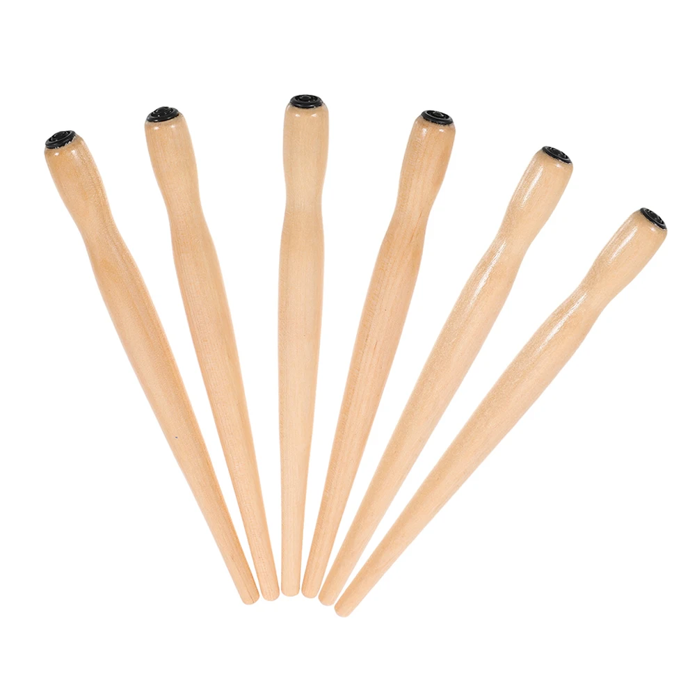 

6 pcs Dip Pen Holder Calligraphy Tips Comic Nibs Wood Cartoon Drawing Pens Ergonomic Versatile Steel Pen Writing Tools