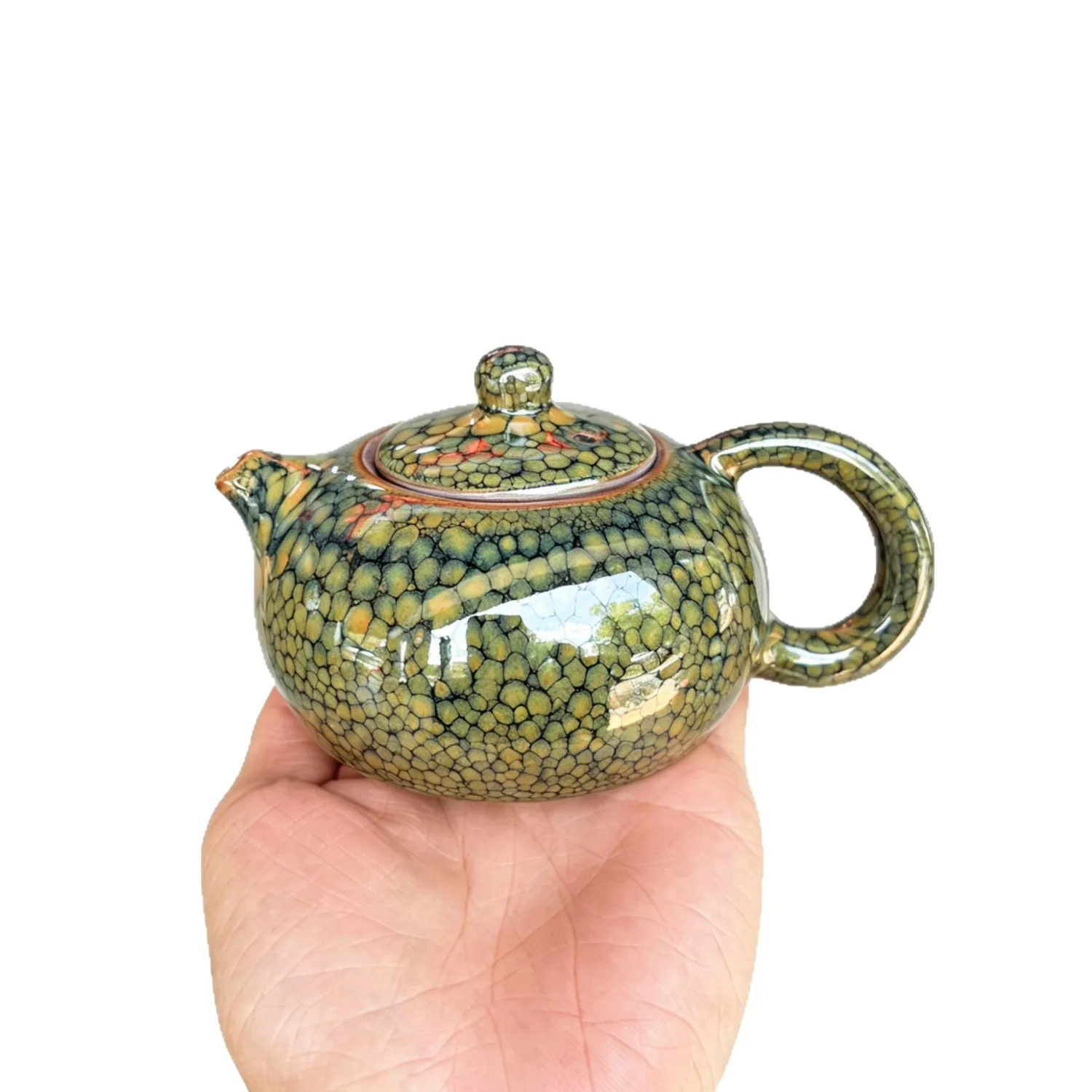 Green Partridge Inverts the Pot Builds a Teacup Tea Ceremony Brews Teapot Colorful Luxury Tea Maker Unique Cups Builds a Teapot