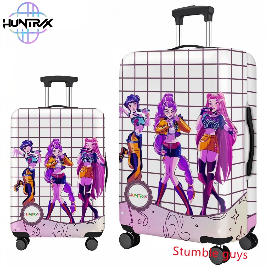 غطاء الأمتعة Anime Kpop Demon Hunters يناسب حقائب السفر الناعمة مقاس 18-32 بوصة #6
