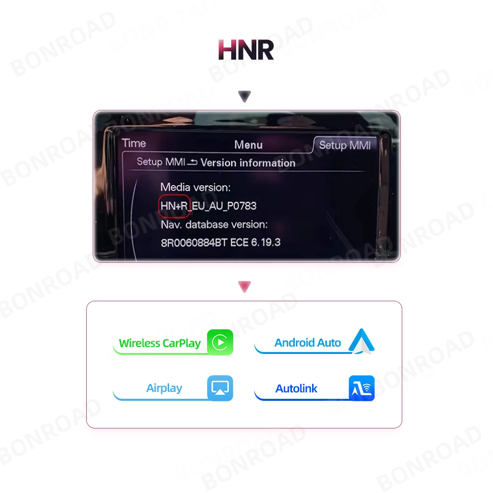 Bonroad Draadloze Carplay Android Auto Interface Adapter Voor Audi A1 Q3 2013-2018 Rmc Hnr Met Airplay Spiegel Link
