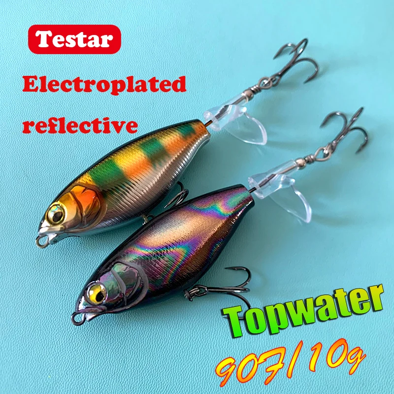 Testar Whopper Plopper Fishing Lure 90mm 10g Long Casting Topwater Spin Bait Surface Floating Crankbait for Pike Bass Pesca