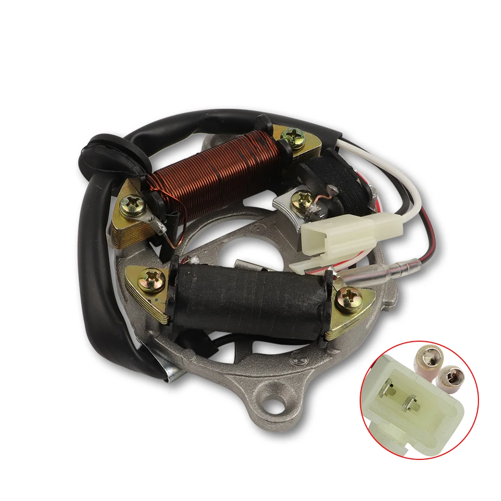 Wiring harness Loom Magneto Stator Ignition Switch CDI Unit Brake Lever Kit Assembly For Yamaha Pw50 Dirt Bike