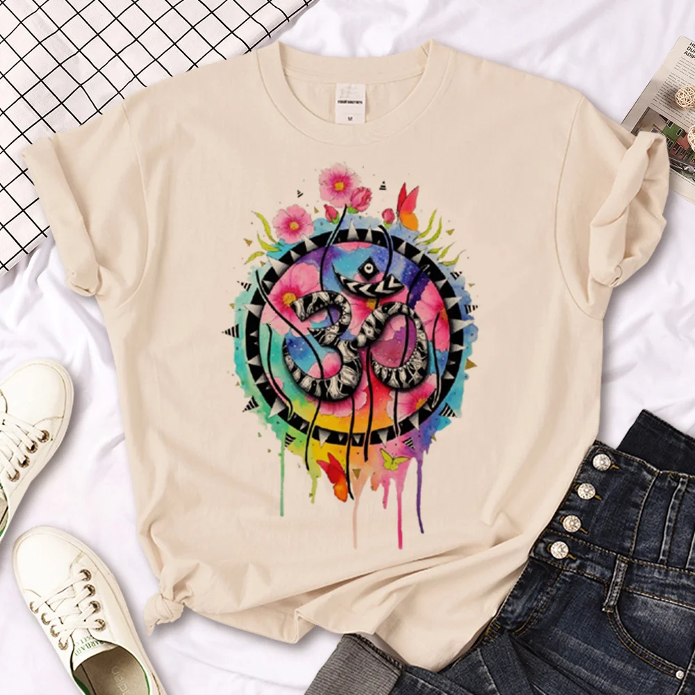 

Om tshirt women streetwear top girl Japanese clothing