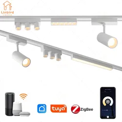 Éclairage sur rail magnétique en aluminium ultra fin, série ST1 Smart TUYA ZIGBEE, blanc, 6mm, haute dureté, luminaire moderne et flexible, maison et chambre