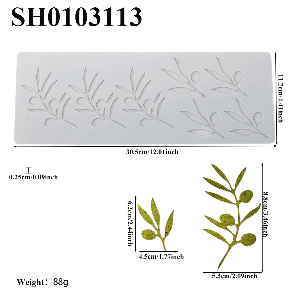 Leaf Vein or Branch or Folding Fan Design Silicone Fondant Mold Sugar Craft Silicone Pad Chocolate Chip Mould Silicone Lace Mat