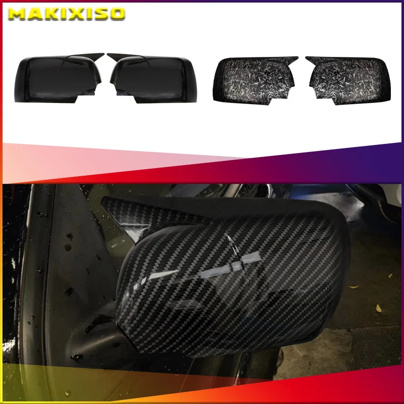 

Side Rearview Mirror Cap Wing Side Mirror Cover M Look Mirror Covers For Land Rover Range Rover L322 MK3 02-06 For BMW X5 E53