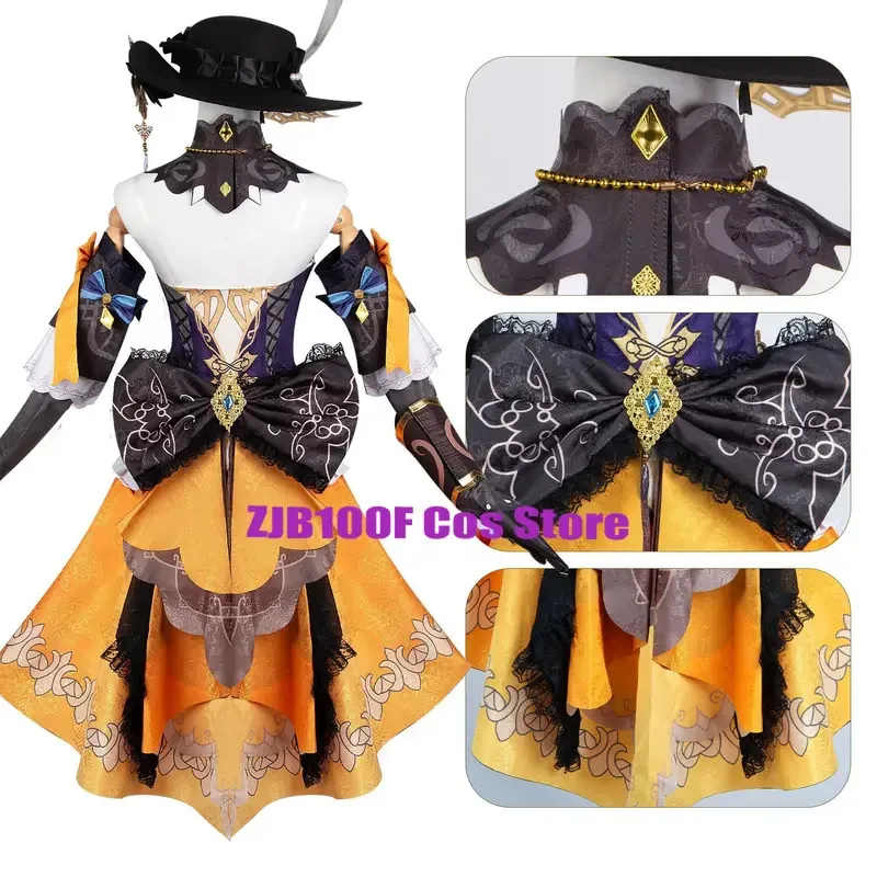 

ss23Костюм Impact Косплей Аниме Костюм Платье Униформа Парики Комплект Хэллоуин Вечеринка Navia Наряд для Женщин