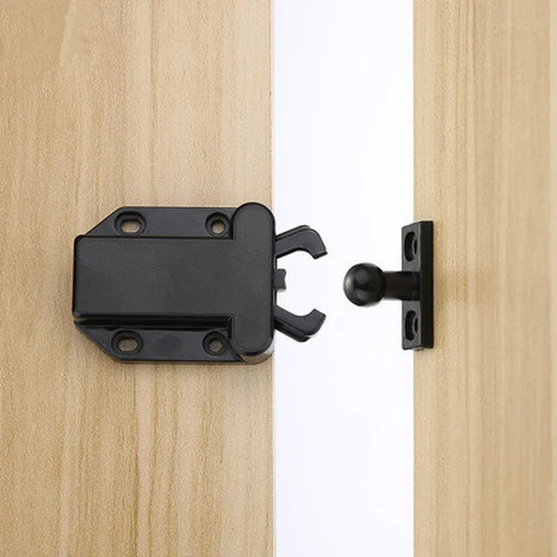 Double Ball Roller Catches Door Stopper Cupboard Cabinet Pulley Groove Spring Touch Latch Furniture Hardware