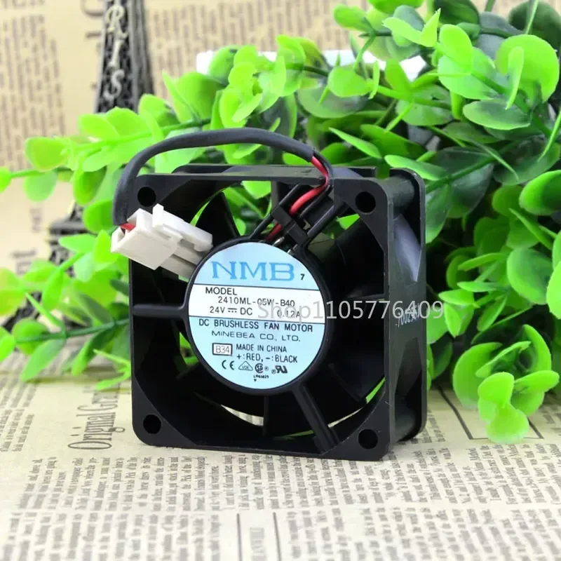 XINYI Original NMB 2410ML-05W-B40 6025 24V 0.12A Two-Wire Inverter Cooling Fan for Electronics Enclosures and Industrial Equipme