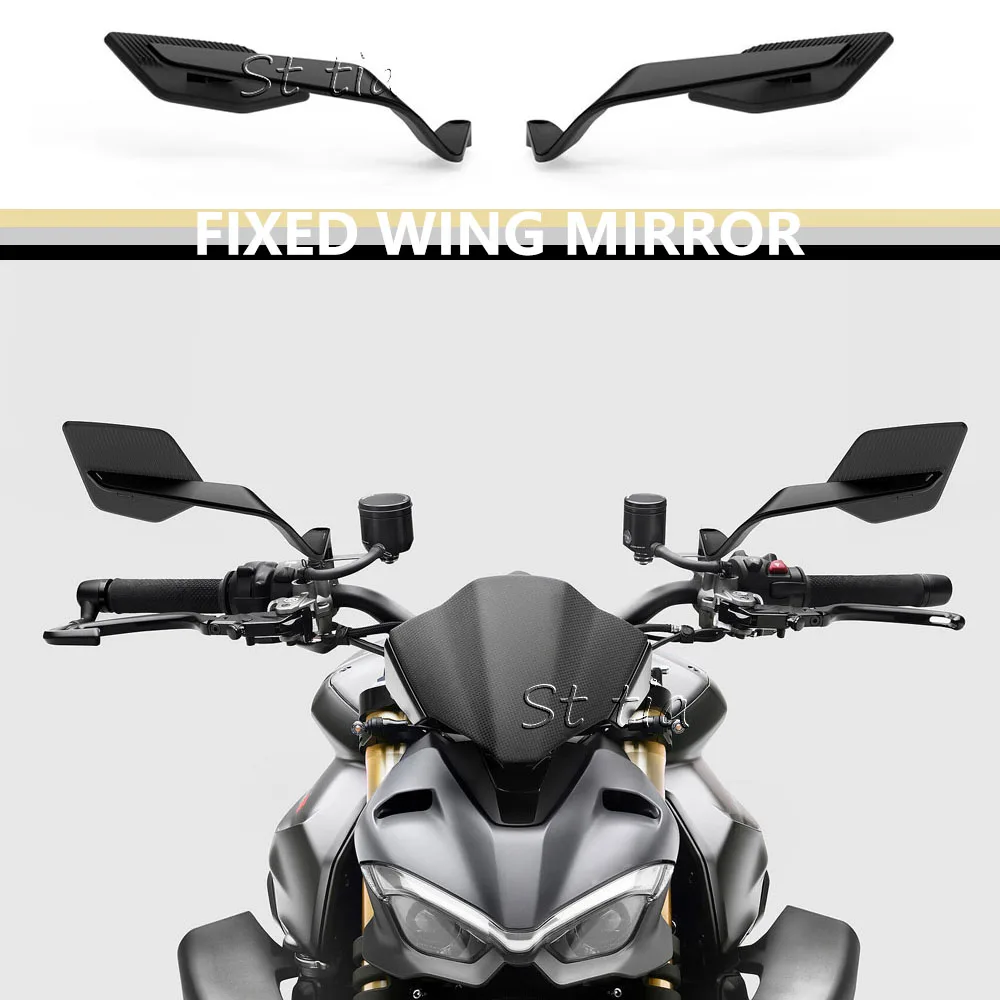 

2025 New Motorcycle Aluminum Rear View Mirrors Blue Anti-glare Mirror For Ducati Streetfighter V4 S V4S 1100 STREETFIGHTER V2