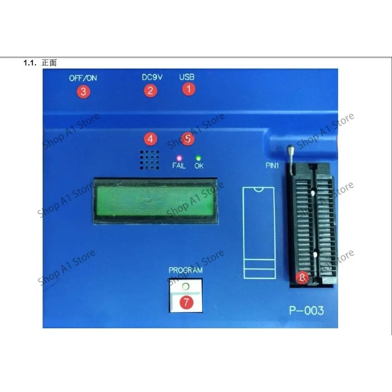 P-003C Programmer Tool PDK5S Compatible IC Programming Device